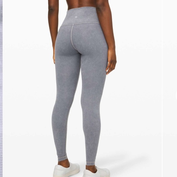 lululemon athletica Pants - Lululemon Wunder Under High-Rise Tight *Snow Washed 28" Washed Luna Size 8 18